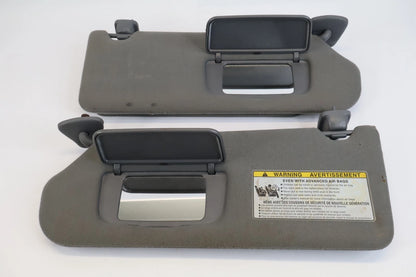2004-2006 TOYOTA TUNDRA DOUBLE CAB SUN VISOR SET LEFT RIGHT DUAL PANEL GRAY OEM