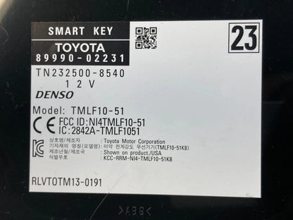 2014-2019 TOYOTA COROLLA THEFT LOCKING SMART KEY CONTROL MODULE 89990-02231 OEM