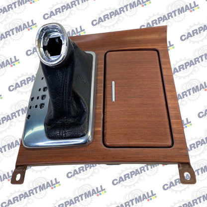 2006-2008 INFINITI M35 AUTO TRANS CENTER CONSOLE SHIFT SHIFTER BOOT & BEZEL WOOD