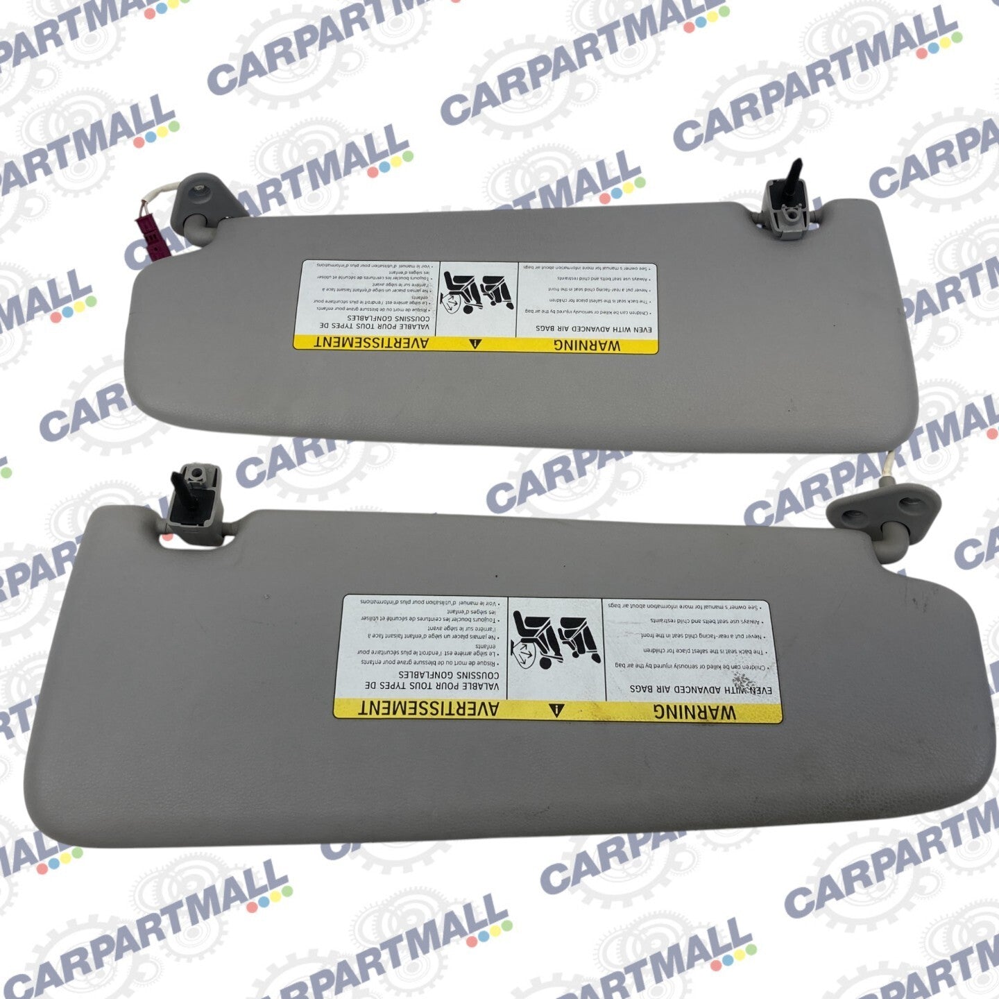 2009-2012 BMW 328i xDrive 07-11 335i Roof Sunvisor Sun Visor Shade Pair Set OEM