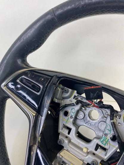 13-18 CADILLAC ATS SEDAN STEERING WHEEL W/ AUDIO CONTROL SWITCH LEATHER BLACK