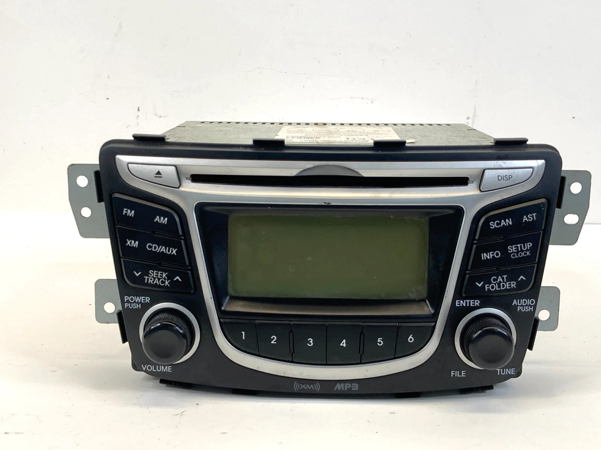 2012-2014 HYUNDAI ACCENT AM FM RADIO CD PLAYER DISPLAY UNIT OEM 96170-1R1004X
