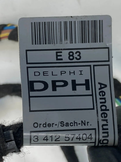 2004 2005 2006 BMW X3 REAR LEFT DOOR PANEL WIRE WIRING HARNESS 341257404 OEM