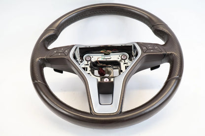 2014-2016 MERCEDES E350 W212 LEATHER STEERING WHEEL PADDLE SHIFTERS BLACK OEM