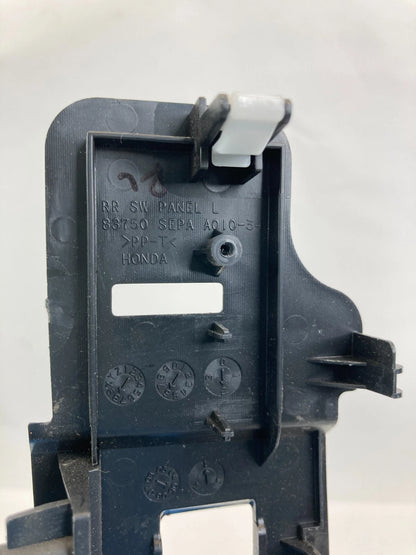 04-08 ACURA TL REAR LEFT SIDE DOOR WINDOW SWITCH COVER BEZEL 83750-SEPA-A010-34