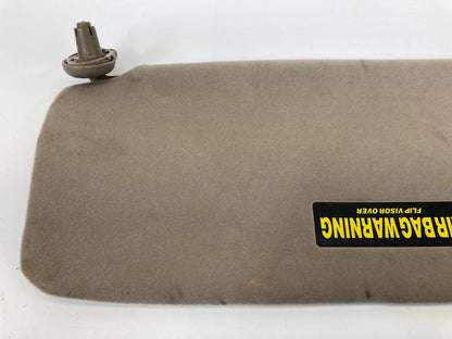 01-05 HONDA CIVIC SEDAN HYBRID RIGHT PASSENGER SIDE SUN VISOR SHADE BEIGE OEM