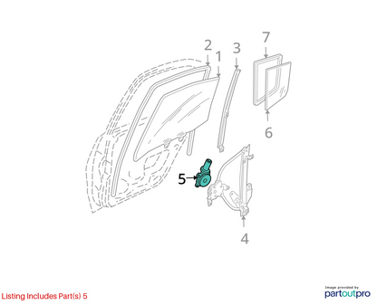 2004-2008 NISSAN MAXIMA REAR RIGHT DOOR POWER WINDOW WINDOW MOTOR 82730-7Y000