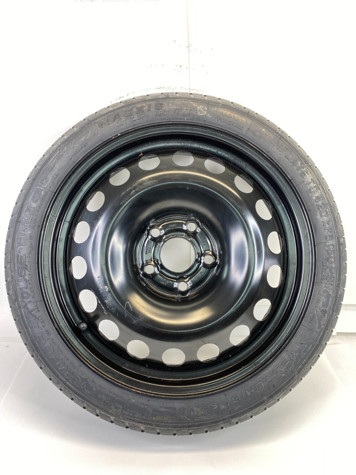 2012-2016 Chevrolet Sonic Emergency Spare Tire Compact Donut T115/70R16 92M