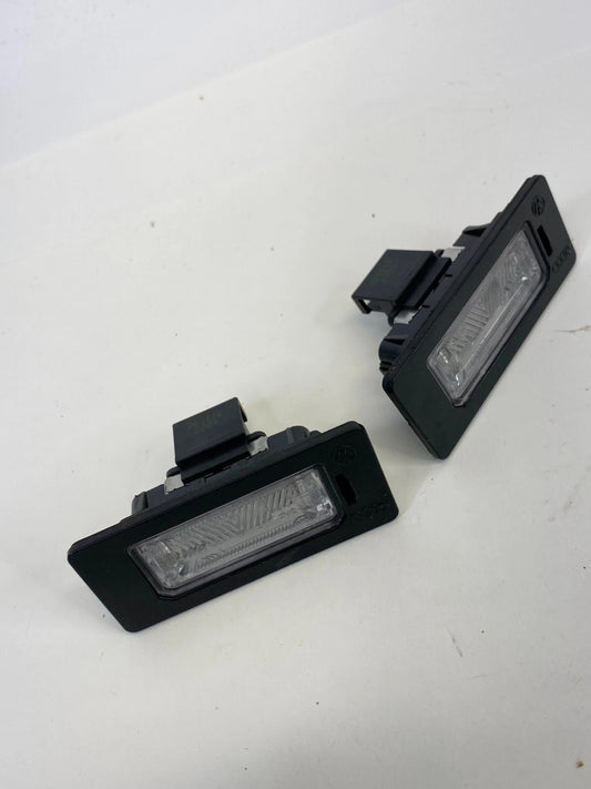 2009-2012 AUDI A4 QUATTRO REAR TRUNK LID LICENSE PLATE LIGHT LAMP SET PAIR OEM