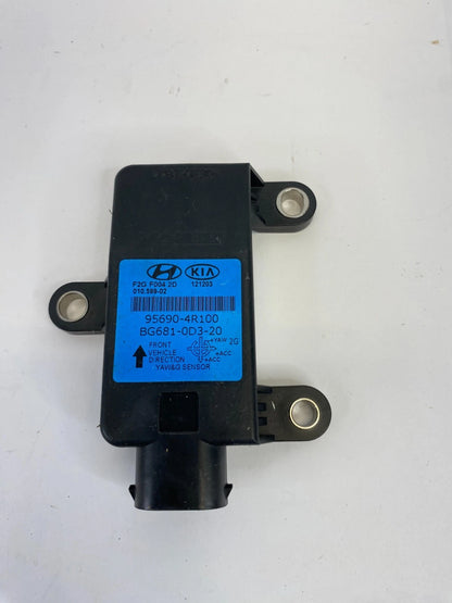 08-14 HYUNDAI SONATA 2.4L HYBRID YAW & G RATE SENSOR MODULE UNIT 95690-4R100