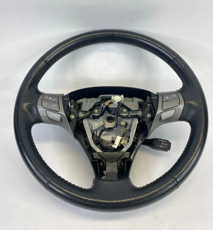 2009-2012 TOYOTA VENZA STEERING WHEEL W/SWITCHES BLACK LEATHER ASSEMBLY OEM