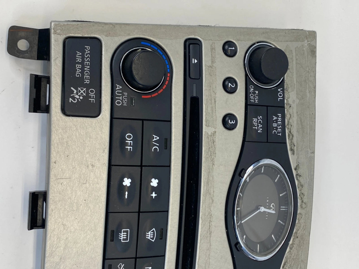 2007 2008 INFINITI G35 SEDAN RADIO AC CLIMATE CONTROL PANEL BEZEL 25391JK60B OEM