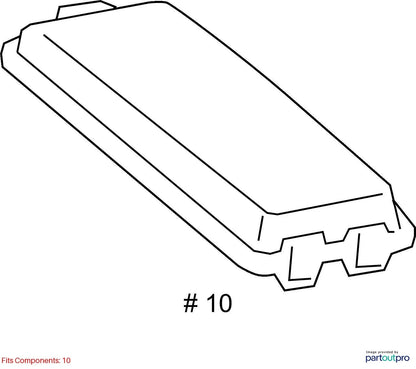 2008 - 2011 LEXUS GS350 UPPER FUSE BOX COVER CAP 8266-30A10 OEM
