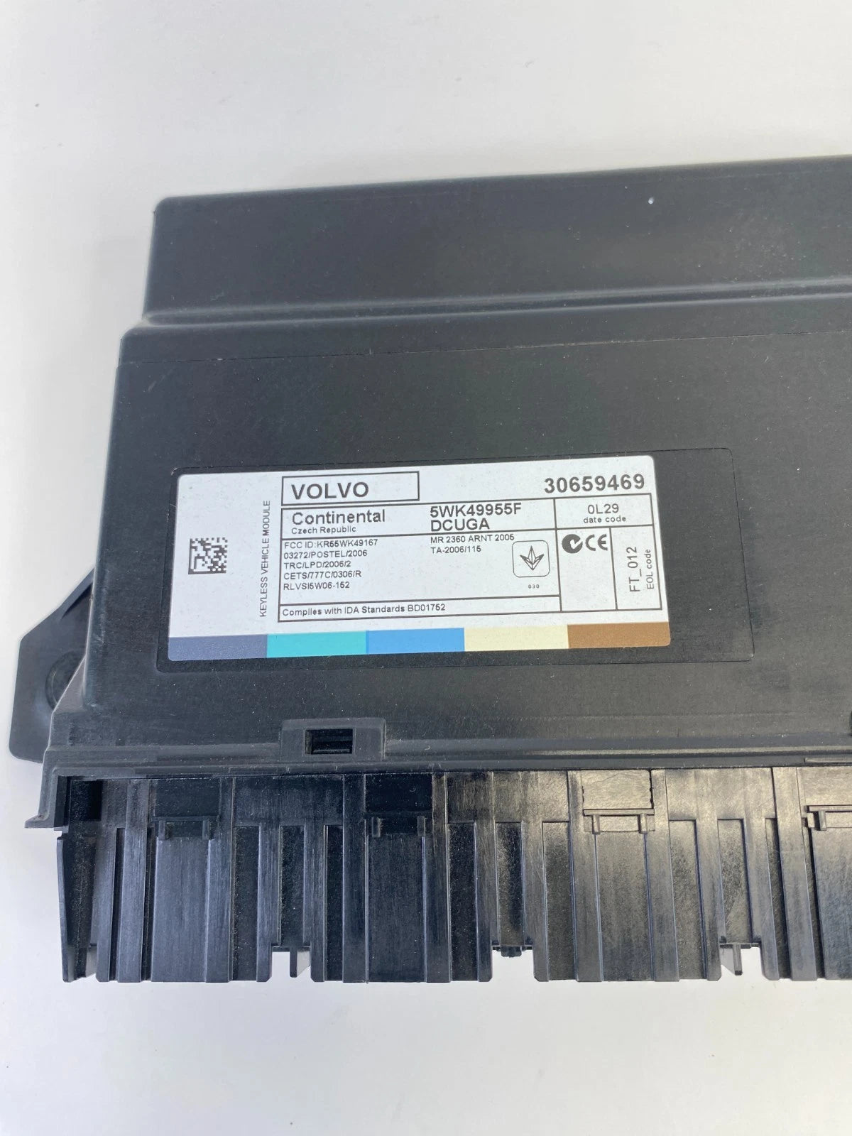11-18 VOLVO S60 KEYLESS ENTRY COMMUNICATION CONTROL MODULE UNIT 30659469 OEM
