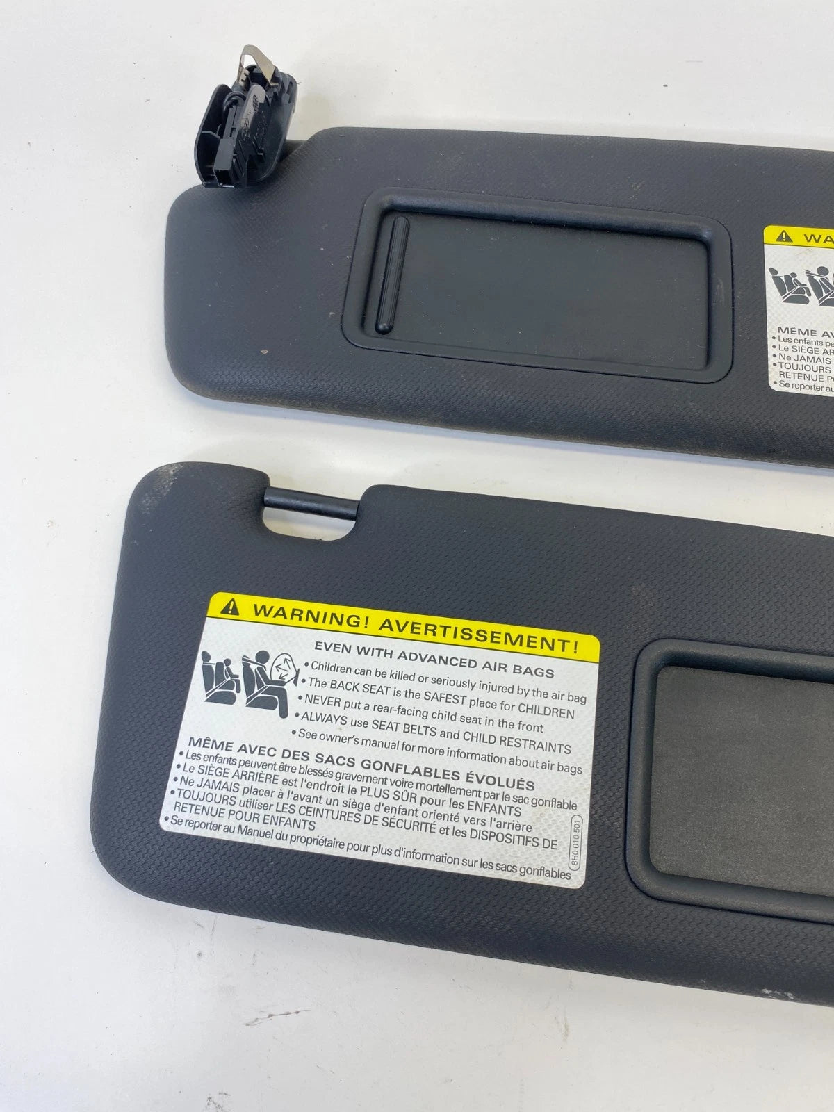 2008-2011 AUDI A5 QUATTRO LEFT & RIGHT SUNVISOR SET W/MIRROR OEM FACTORY