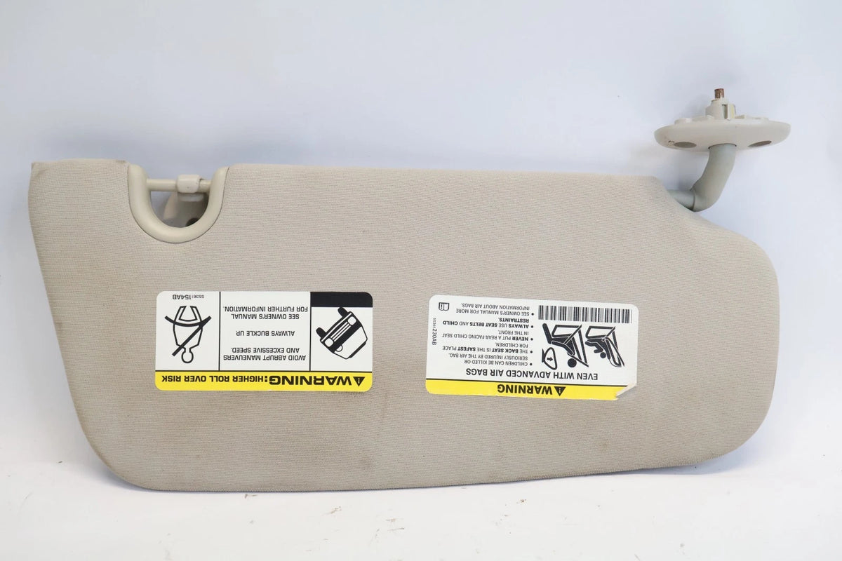 2011-2017 JEEP COMPASS PATRIOT SUN VISOR PAIR DRIVER PASSENGER GRAY OEM