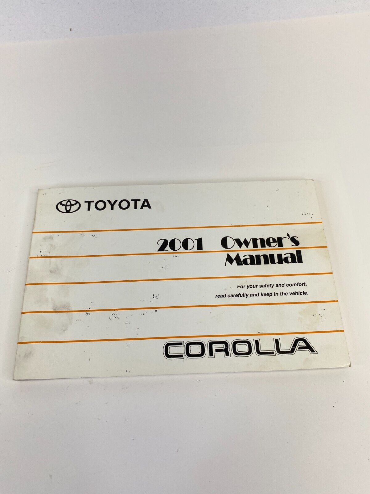 2001 01 Toyota Corolla Owners Manual Warranty Information Guide w/ Case OEM