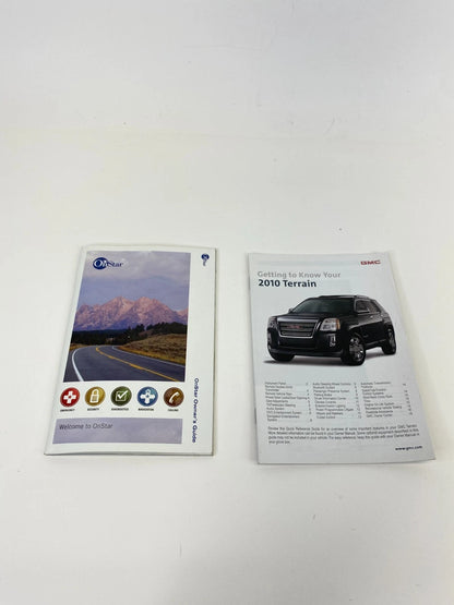 2010 GMC TERRAIN OWNERS MANUAL WARRANTY INFORMATION ONSTAR GUIDE SET OEM