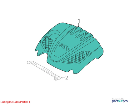 2010-2013 KIA FORTE SPORTAGE 2.0L L4 ENGINE COVER 29240-2G000 OEM