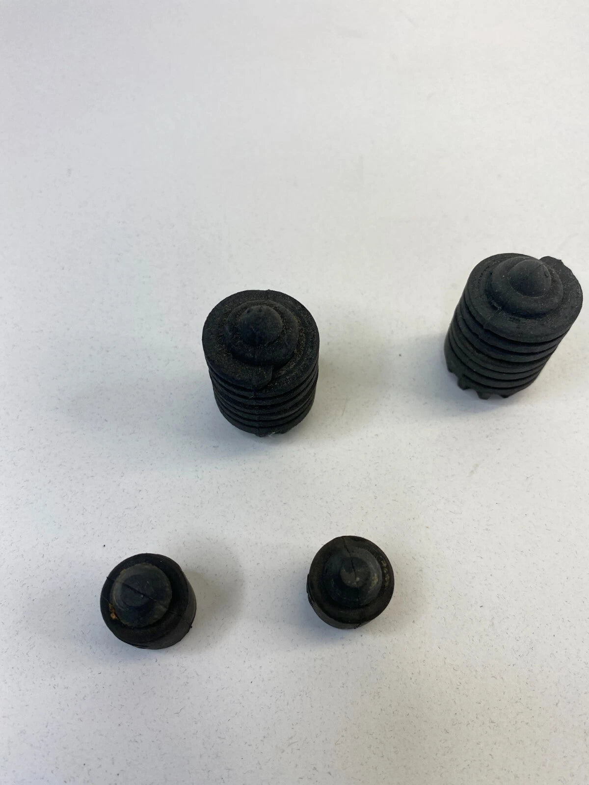 2004-2010 BMW X3 FRONT HOOD STOPPER ADJUSTMENT BOOT COVER RUBBER SET OF 4 OEM