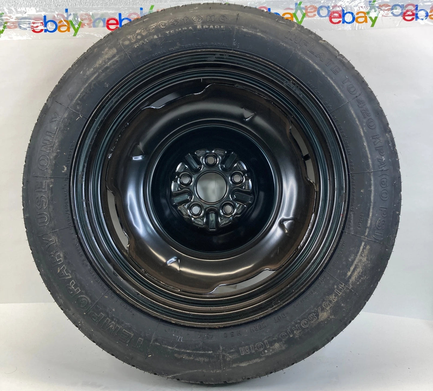 03-19 TOYOTA COROLLA EMERGENCY SPARE TIRE WHEEL COMPACT DONUT T135/80R16 101M