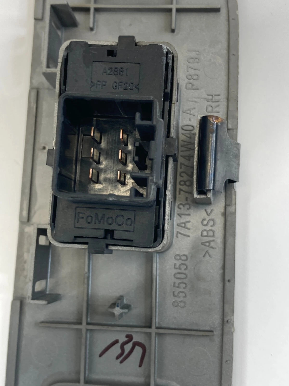 2007-2010 LINCOLN MKX REAR RIGHT DOOR WINDOW SWITCH W/ BEZEL 7A13-78274W40-A OEM