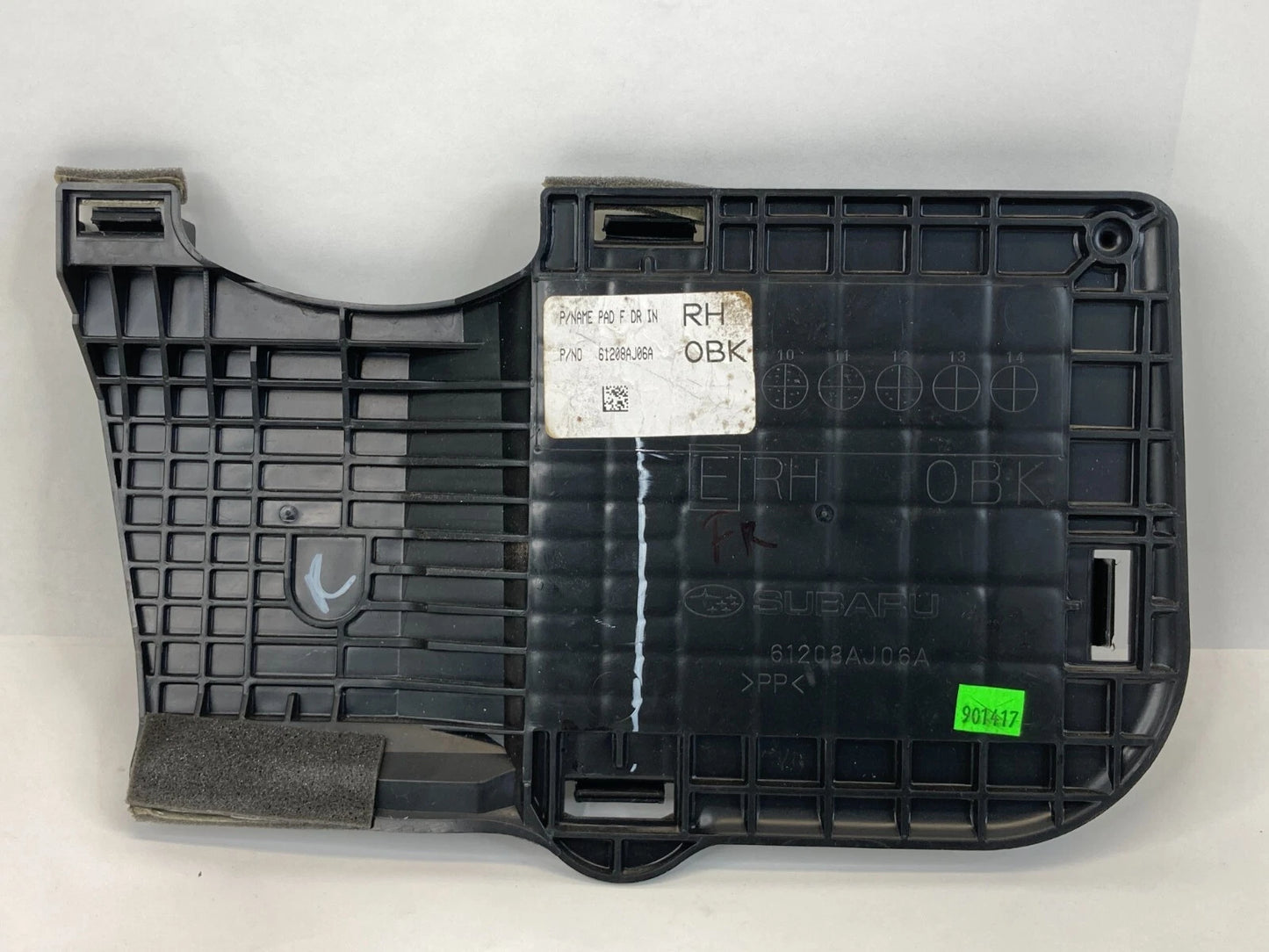 11-14 SUBARU OUTBACK FRONT RIGHT INTERIOR LOWER DOOR ACCESS COVER 61208AJ06A OEM