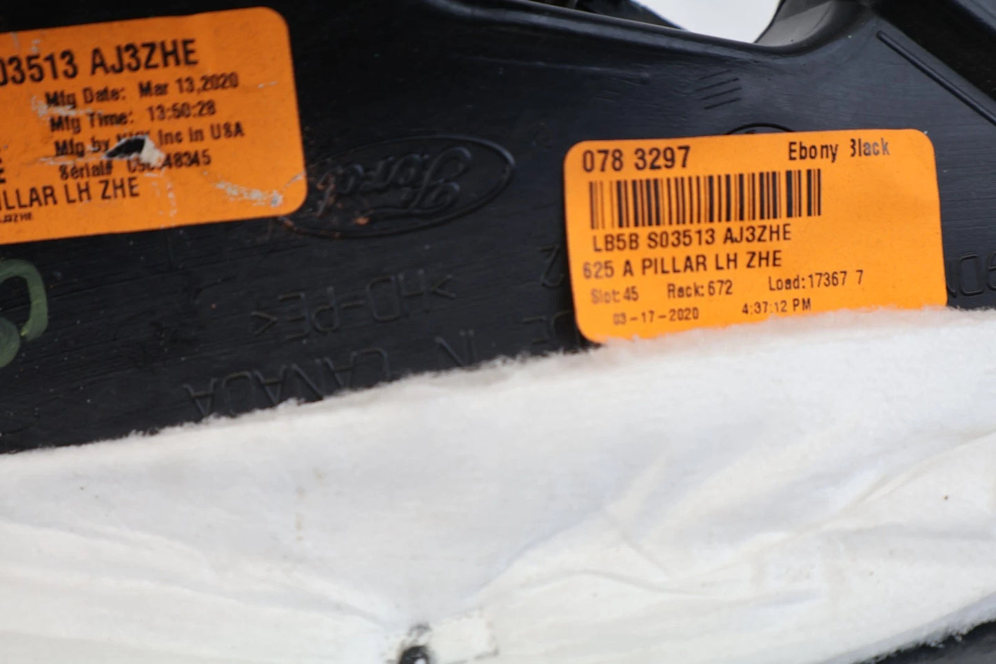 2020-2024 FORD EXPLORER LEFT SIDE WINDSHIELD A PILLAR TRIM COVER PANEL OEM