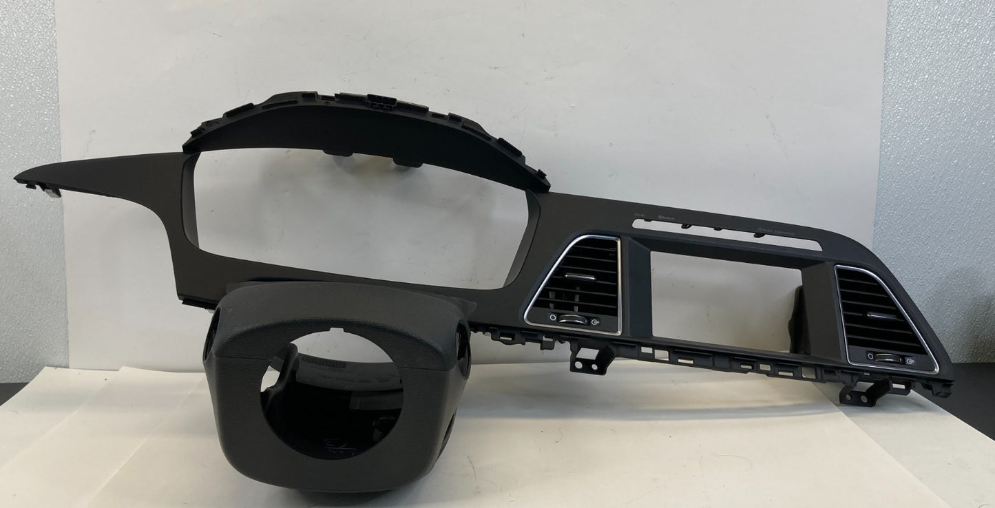 2015 2017 Hyundai Sonata Dash Upper Panel w/ Steering Column Cover & Air Vent