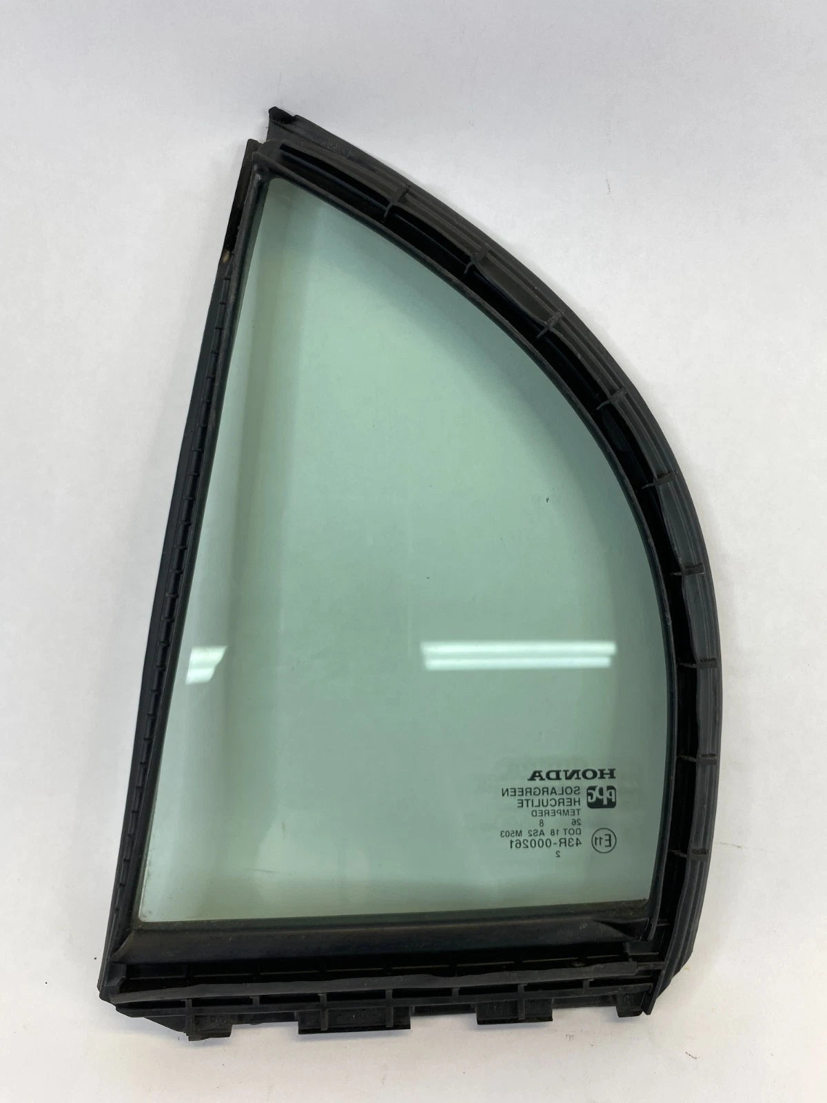 06-11 HONDA CIVIC SDN REAR RIGHT DOOR WINDOW VENT GLASS W WEATHERSTRIP 73441-SNE