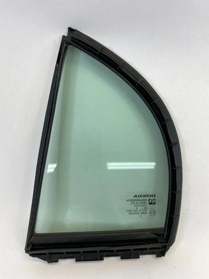 06-11 HONDA CIVIC SDN REAR RIGHT DOOR WINDOW VENT GLASS W WEATHERSTRIP 73441-SNE