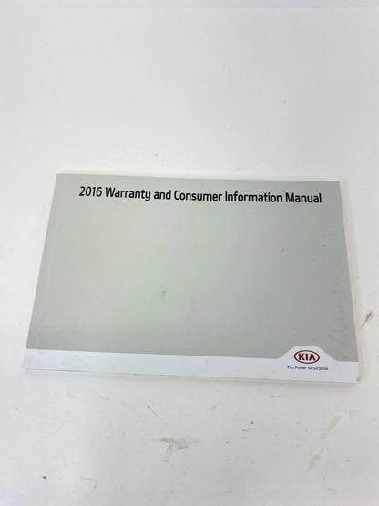 2016 16 KIA RIO LX SEDAN OWNER'S MANUAL INFORMATION SET GUIDE BOOK OEM