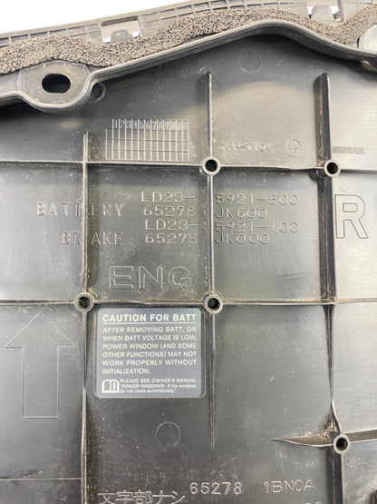 2008-2013 INFINITI G37 BATTERY TRAY COVER ACCESS LID TRIM 65278JK600 OEM