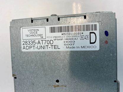 2006 INFINITI G35 SEDAN TELEPHONE ADAPTER CONTROL MODULE 28335-AT70D OEM