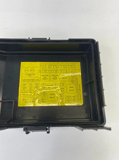 2006 2007 2008 KIA OPTIMA 2.4L ENGINE FUSE RELAY BOX FUSEBOX COVER LID TOP