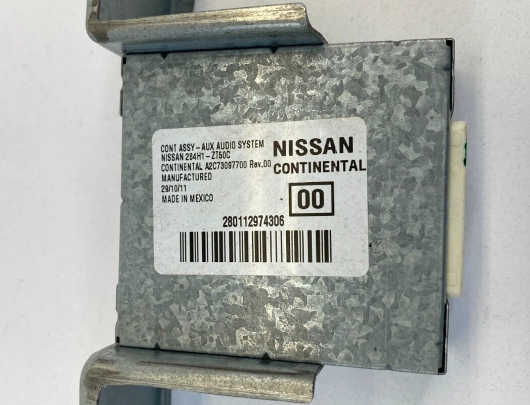 2010-2014 NISSAN CUBE AUXILIARY AUX AUDIO CONTROL MODULE UNIT 284H1-ZT50C
