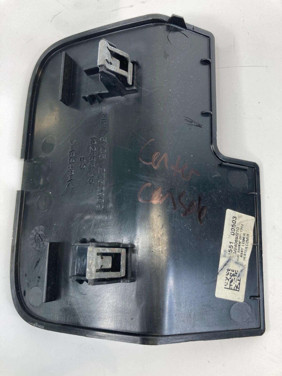 2007-2015 MINI COOPER LOWER DASH HEATER PANEL COVER TRIM BEZEL 5145-2752909 OEM
