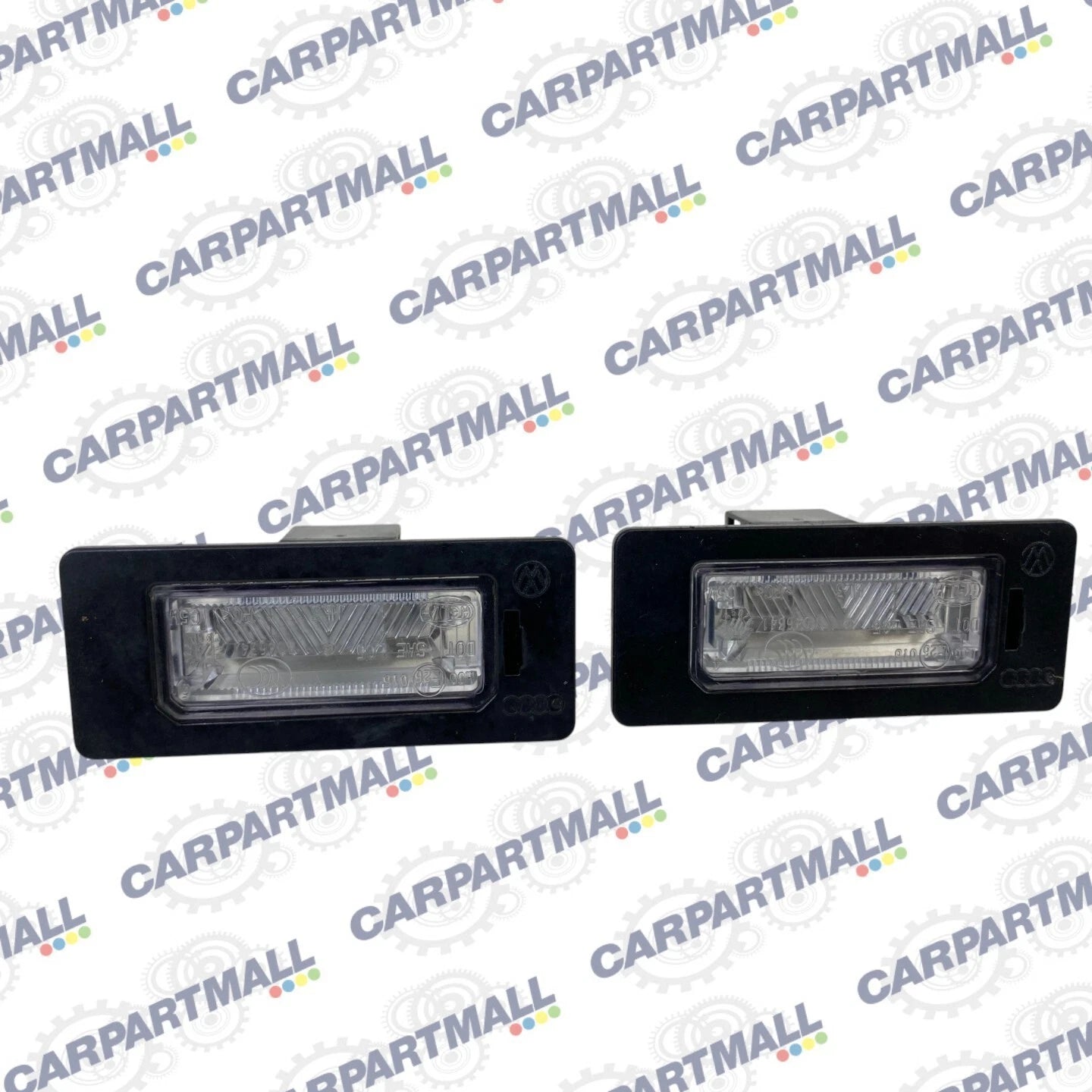 2009-2012 AUDI A4 QUATTRO REAR TRUNK LID LICENSE PLATE LIGHT LAMP SET PAIR OEM