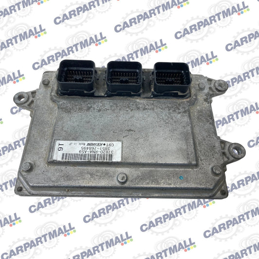 2006 HONDA CIVIC 1.8L L4 A/T ENGINE COMPUTER CONTROL MODULE UNIT 37820-RNA-A59