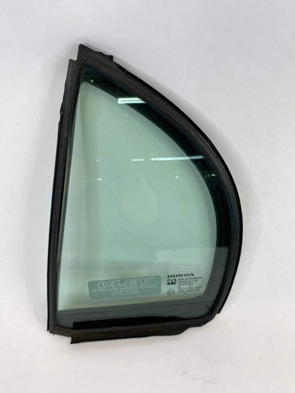 06-11 HONDA CIVIC REAR LEFT DOOR QUARTER WINDOW GLASS W/ WEATHERSTRIP 73491-SNE
