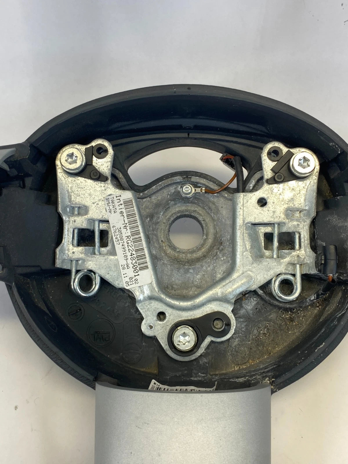 2005-2008 MINI COOPER DRIVER SIDE STEERING WHEEL LEATHER BLACK ASSY OEM