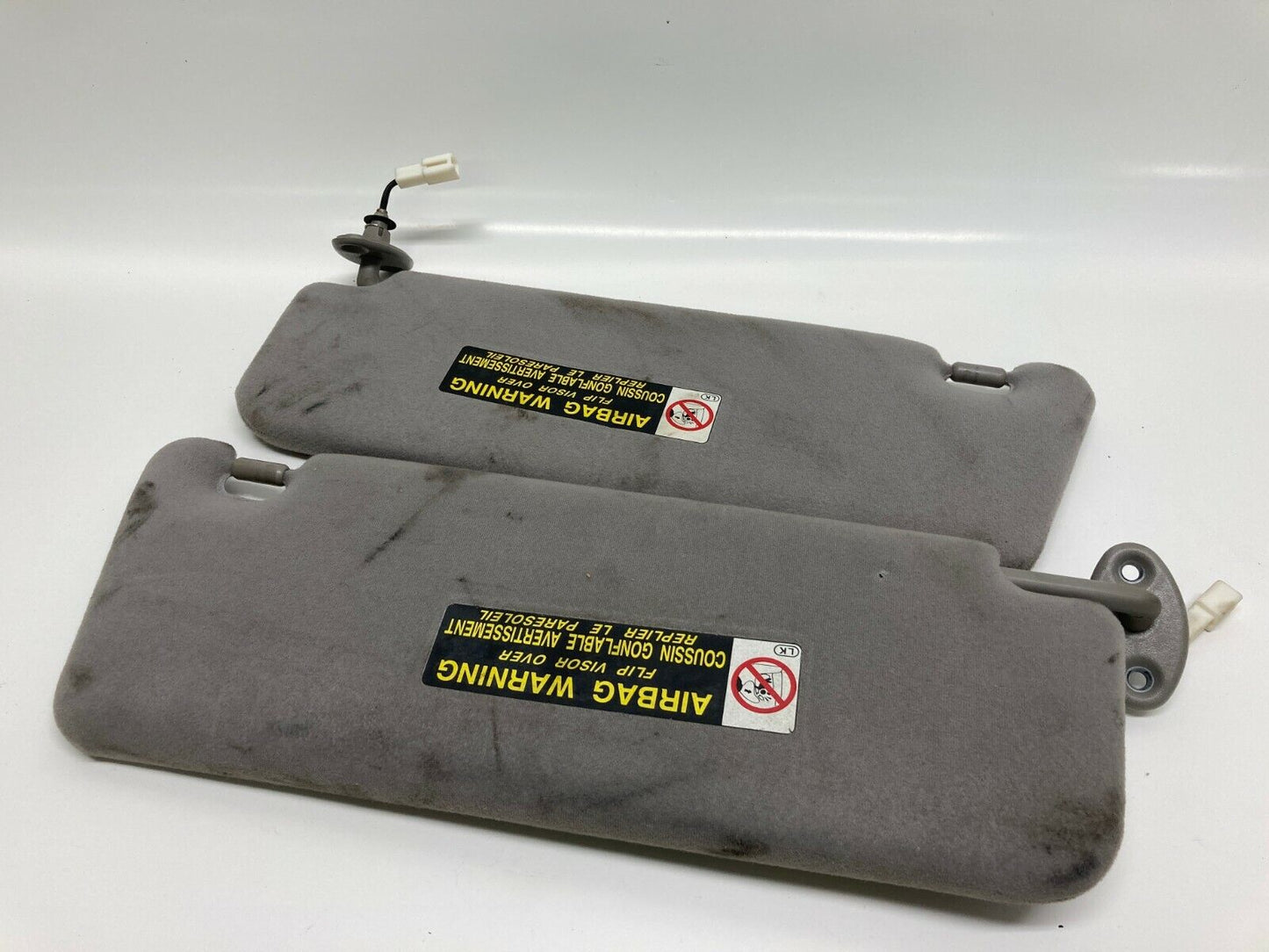 2002 2003 02 03 Lexus ES300 Sunvisor Sun Visor Set Driver & Passenger Gray OEM