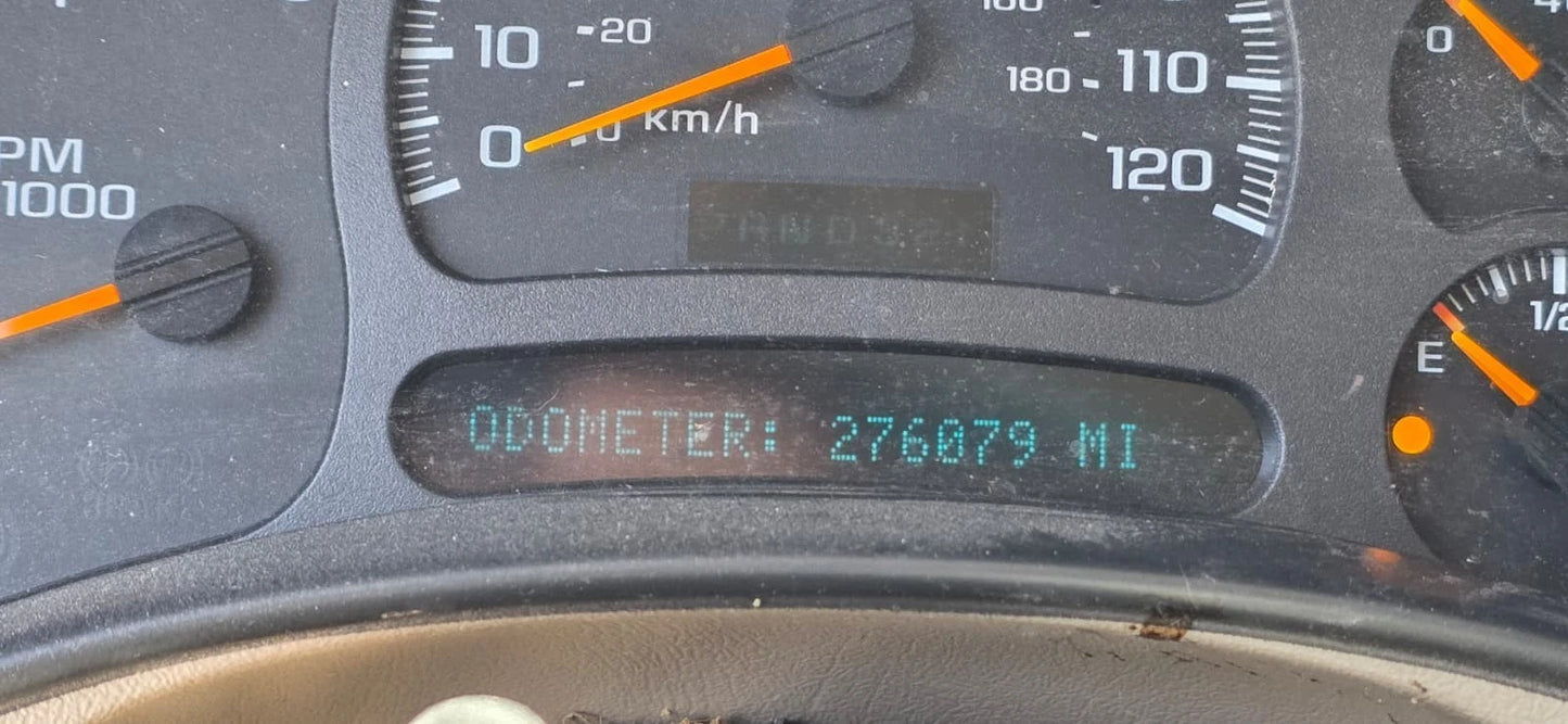 2003-2006 CHEVROLET TAHOE DASH SPEEDOMETER CLUSTER GAUGES 276K MILES 15182146