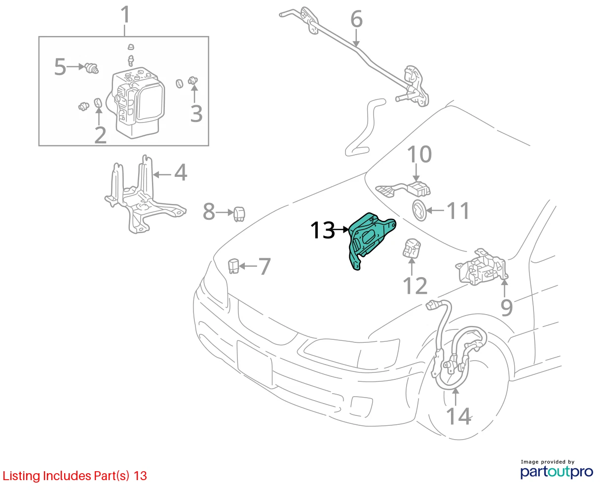 1999-2001 LEXUS ES300 3.0L ABS TRACTION COMPUTER CONTROL MODULE 89540-33270 OEM