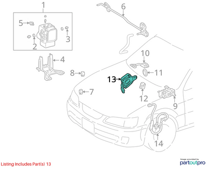 1999-2001 LEXUS ES300 3.0L ABS TRACTION COMPUTER CONTROL MODULE 89540-33270 OEM