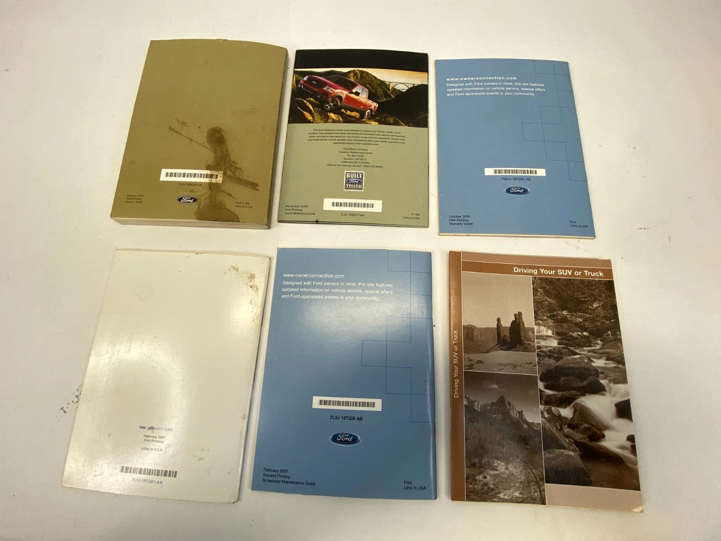 2007 FORD F-150 FX4 CREW CAB OWNERS MANUAL WARRANTY GUIDE SET W/ CASE OEM