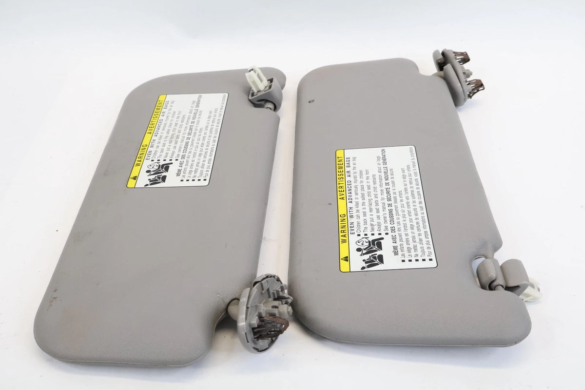 2006-2011 TOYOTA YARIS SUNVISOR SUN VISOR SET LEFT & RIGHT LH RH GRAY OEM
