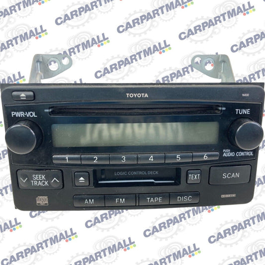 2003 03 Toyota Celica AM FM Radio CD Cassette Player Receiver 86120-2B760 OEM