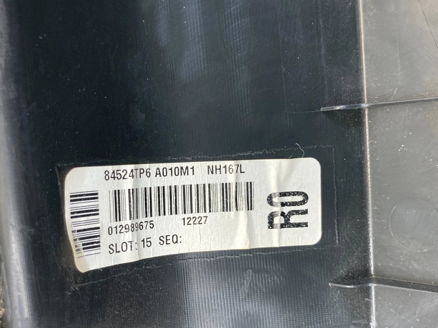 2010 2011 HONDA ACCORD CROSSTOUR RIGHT CARGO AREA SIDE TRAY 84524-TP6-A110 OEM