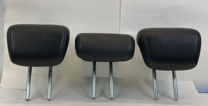 2010-2011 ACURA RDX REAR SEAT HEADREST SET OF 3 BLACK LEATHER OEM